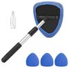 Ergonomic Windshield Cleaner Set For Comfort Featuring Aluminum Handle & Soft Cover Pad For Gentle Glass Cleaning Tasks