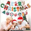 Cartoon Christmas Banners Festive Merry Christmas Flag Creative Christmas Pull Flag  Bar