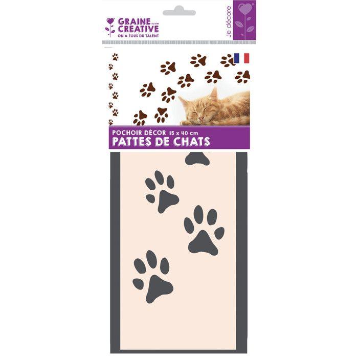 Stencil 15 X 40 Cm Cat Paw Frieze