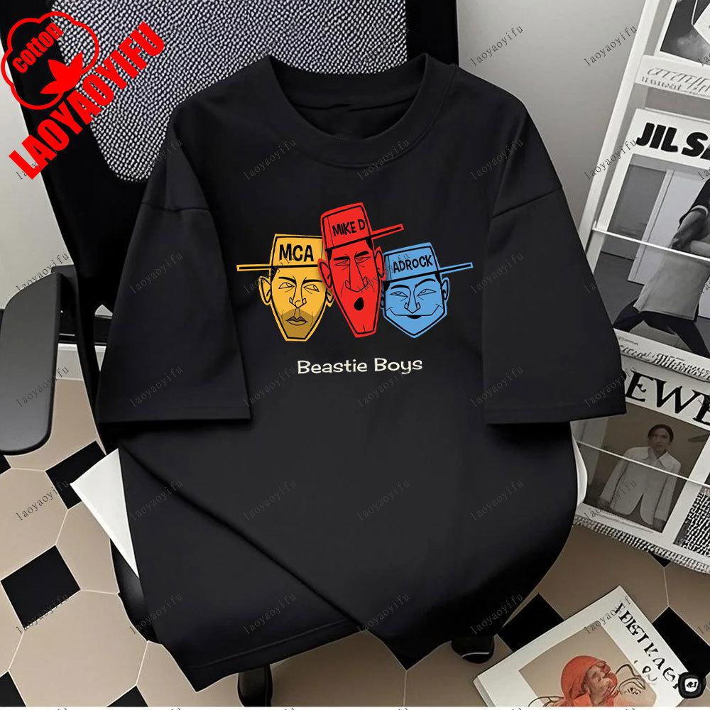 Beastie Boys Cool Tshirt ONeck Short Sleeves Hip Hop Music T Shirt Hipster Tops Tees Harajuku Camisetas 2025 Fashion Unisex Tops