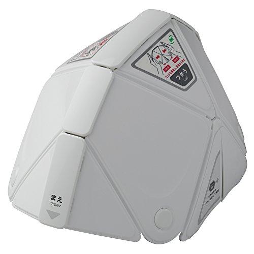 Midori Anzen Folding Disaster Prevention Helmet TSC-10 Flatmet National Certification Passed Product White