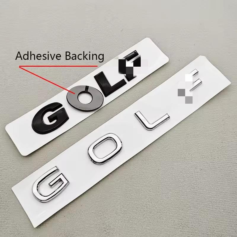 3D ABS Logo G-O-L-F Emblem Letters Badge Car Rear Trunk Sticker For G-ol-f 4 5 6 7 8 MK4 MK5 MK6 MK7 MK8 Accessories
