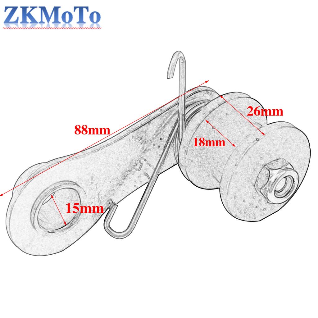 Heavy Duty Chain Roller Tensioner w/Spring 110cc 125cc 140cc Dirt Pit Mini Bike Moto ATV XR CRF50 110 125 SSR Pit Pro Dirt Bike