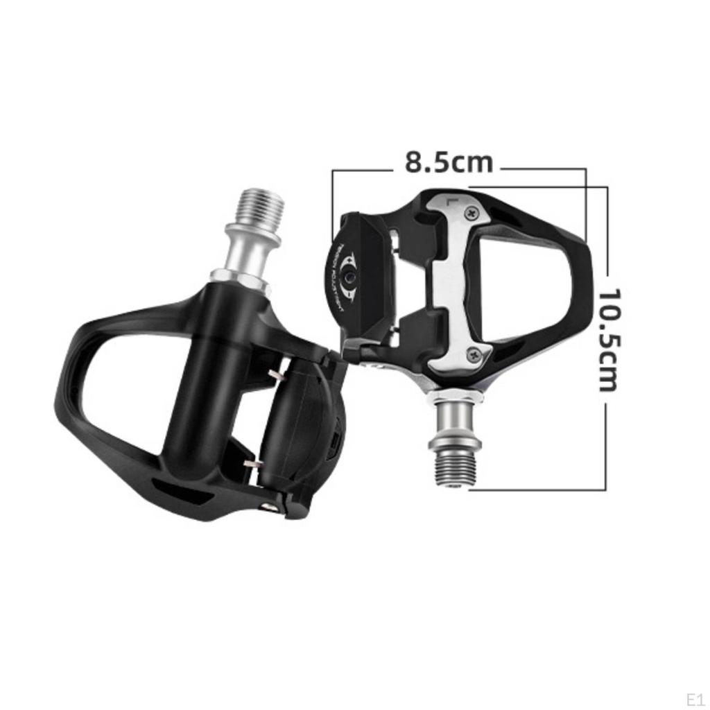 Road Bike Locking Pedals Sealed Bearings DoubleSided Metal Axle