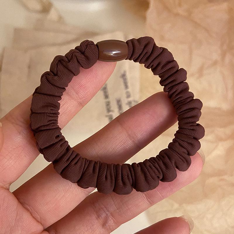 Simple Pleated Elastic Hair Band from Dongdaemun, South Korea