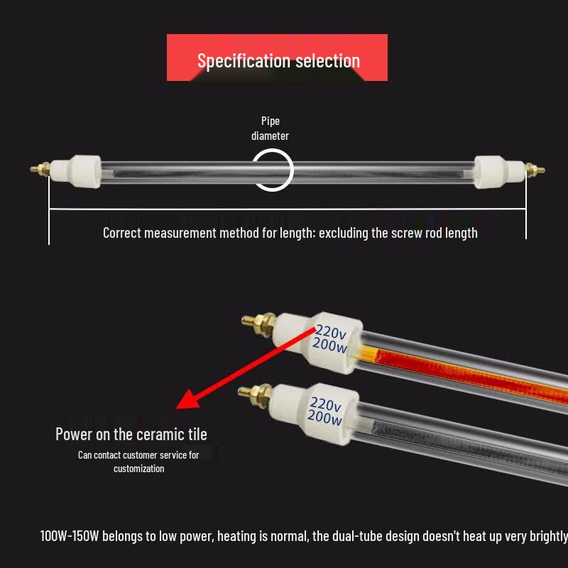 Universal Infrared Sterilizer Cabinet Quartz Heating Lamp Tube