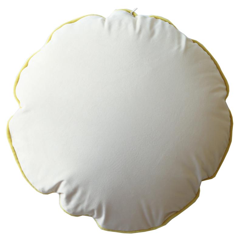 Japanese Style Round Pillow Candy Colore Soft Velvet  Cushion With Fillings Meditation Cushion Bedroom Sofa Bed Nap Pillow