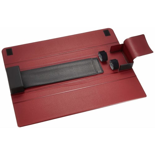 Kai KAI Knife Case for 2 Knives, Red and Black, PVC Resin, Made in Japan, AHU9701