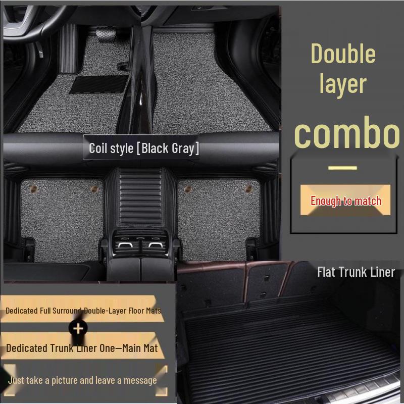 Compatible Car Floor Mats for Jetta VS5 (Models 2019-2023) - Enhanced Double-Layer Design