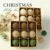 Christmas Tree Decor Flocking Balls Set With Multiple Colors For Holiday Festivities