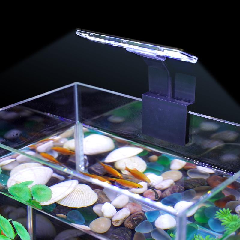 Ultra tenké LED světlo do akvária, připevnitelné světlo na akvárium se 3 barevnými režimy, jasná lampa s plným spektrem
