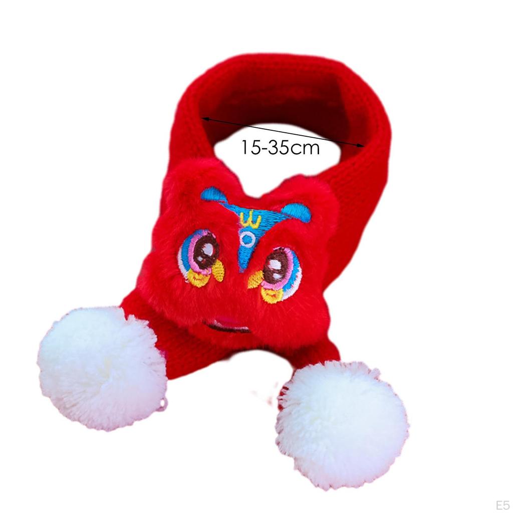 Katze Strickschal Haustier Jahr Accessoires Zubehör Waschbarer Welpen Halswärmer