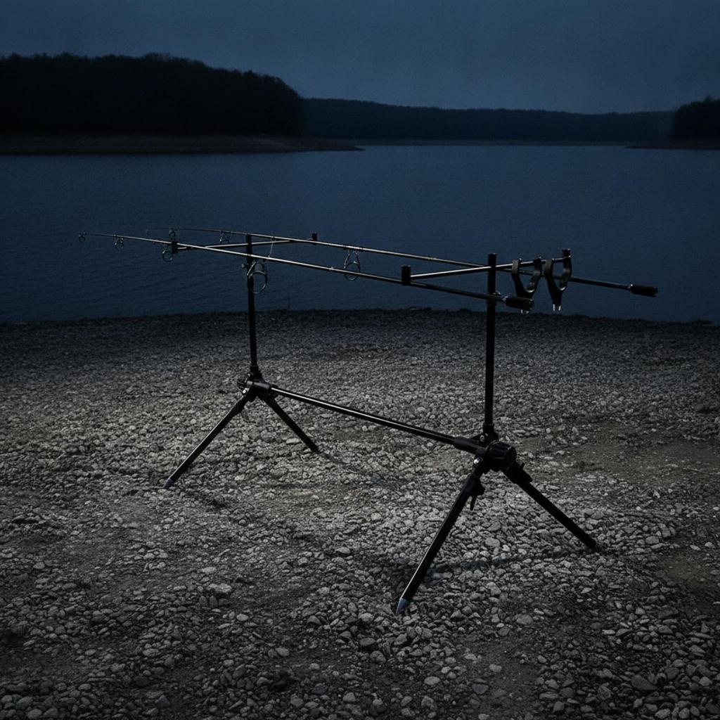 Tripod Fishing Rod Holder Compact Stand Easy to Transport for Anglers