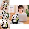 Cute And Cuddly Sitting Panda Plush Toy With Bamboo Perfect For Kids And Animal Lovers