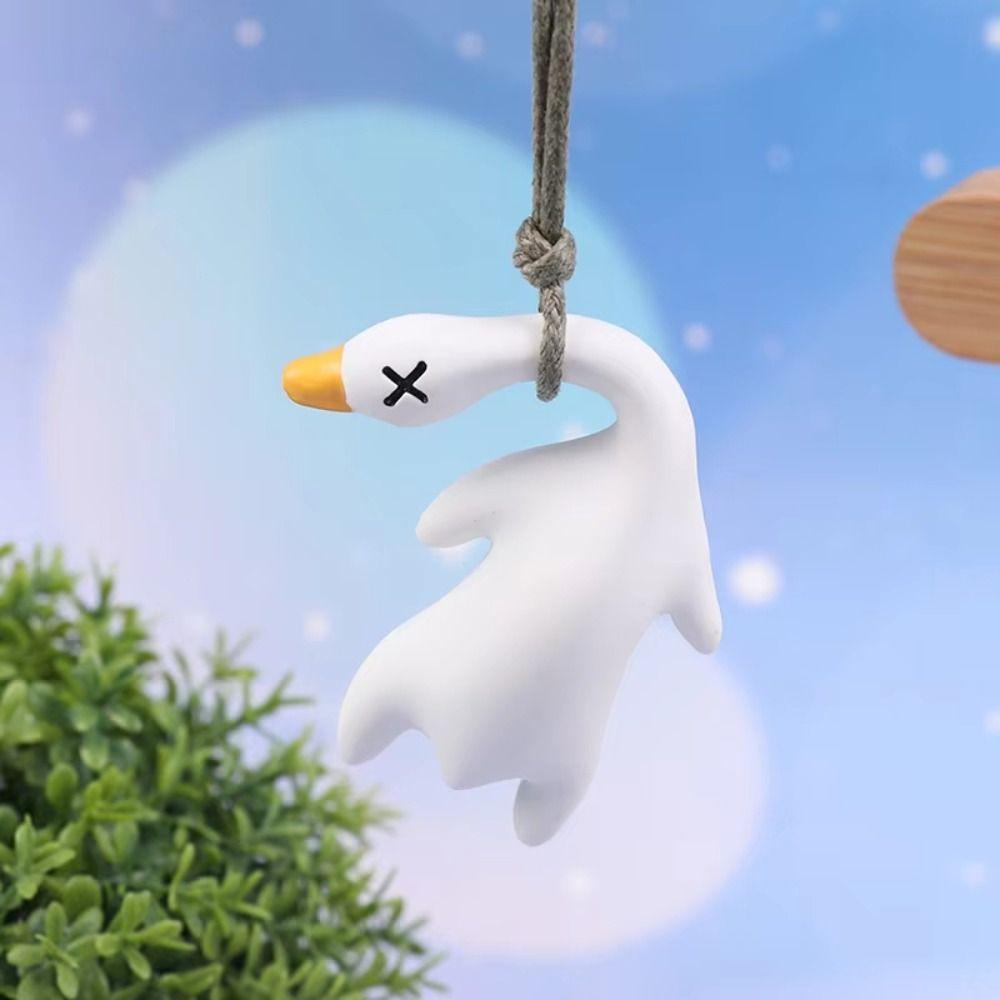 2Pcs Color Changing Color Changing Swing Goose Cute Car Hanging Ornament  Wall Decor