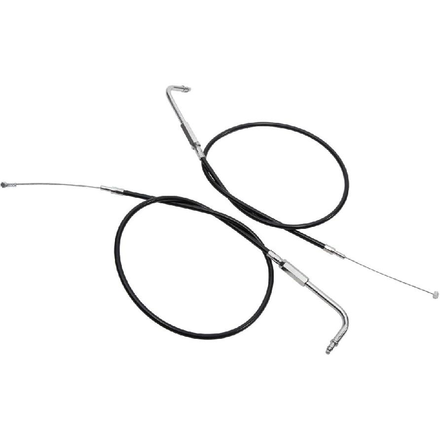 SLMOTO 80CM Black Motorcycle Throttle Cable Fit for Harley Sportster XL883 XL1200