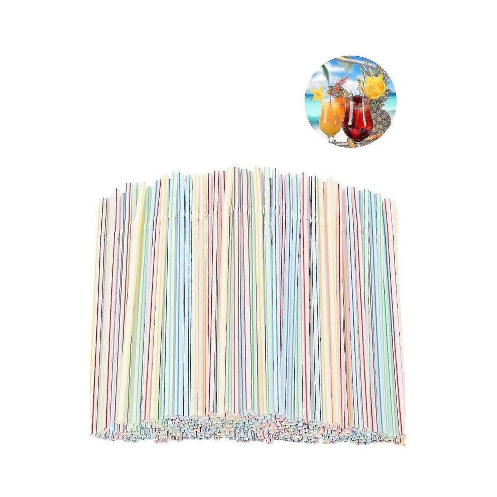600/1200pcs Plastic Straws Plastic Drinking Straws - Flexible Plastic Drinking Straws for Home, Bar, Parties--