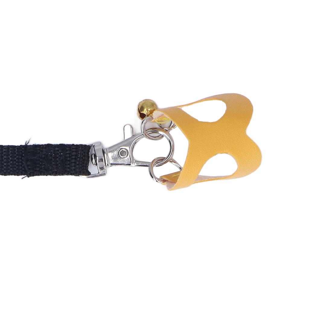 Hamster Harness and Lsh Set Artificial Lther Soft sy To Wr Rat Walking Harness Vest and Lsh Set with Bells