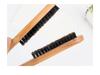 V-Shaped Boar Bristle Straightening Comb - Beechwood Curling & Styling Brush