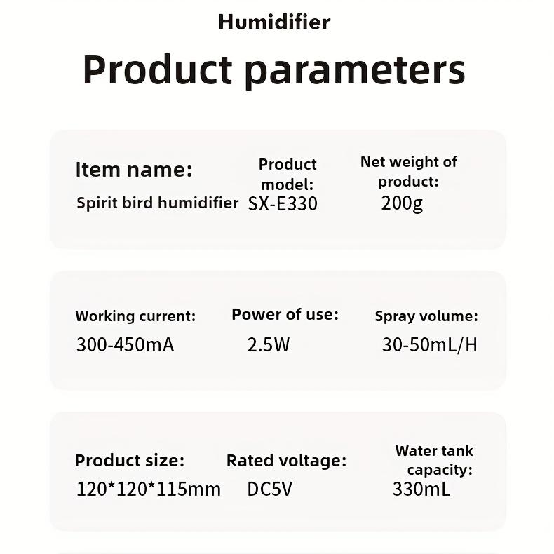 Moon Shaped Essential Oil Aromatherapy Diffuser, Home Single Room Bedroom Humidifier,Air Purifying Mist Sprayer with Large Capacity,USB Powered