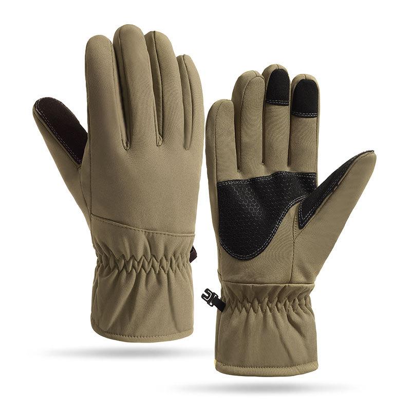 Herbst- und Winter Herren Camouflage Outdoor Ski Taktische Handschuhe Warm Wasserdicht Winddicht Reiten Außenhandel Samt Verdickt A15M