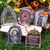 Mini Fairy Door Corrosion Resistant Moisture-Proof Micro Decor Fairy Tale Learning Toy Kit For Kids For 112 Dollhouse