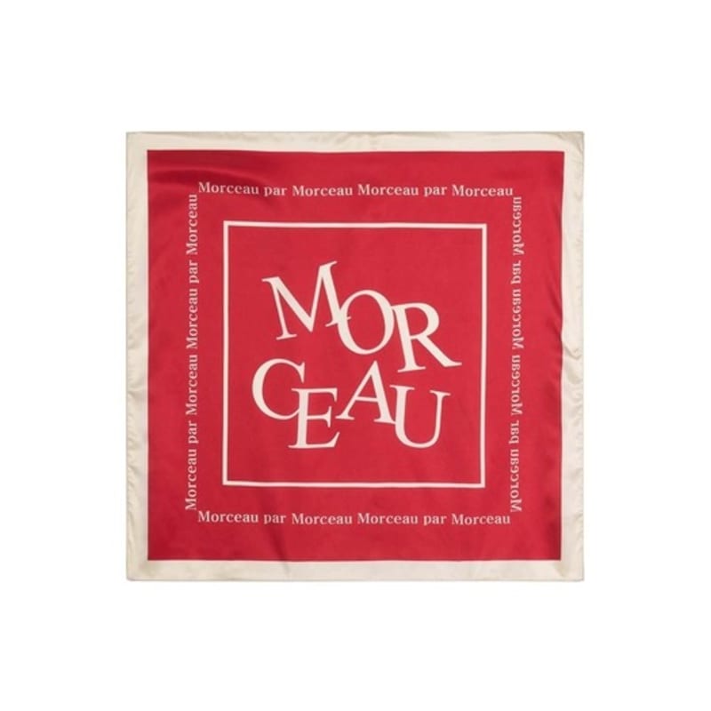 

PIECE BY PIECE Logo silk scarf_BURGUNDY BURGUNDY