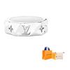 Louis Vuitton Monogram Metal Rings Men's Silver M00334
