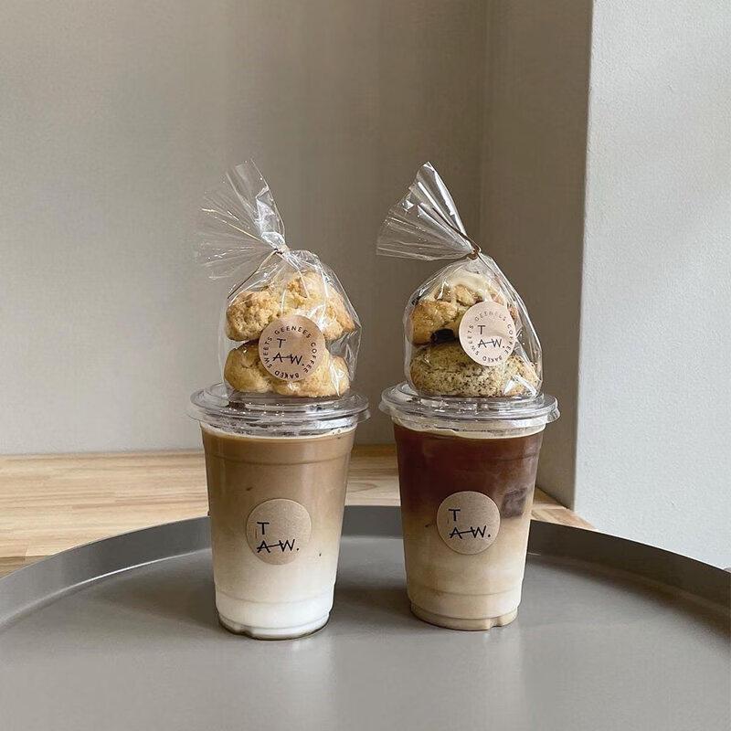 Trendy Disposable PET Coffee & Milk Tea Cups with Lids