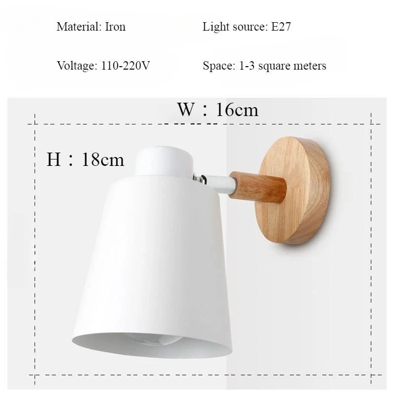 Nordic Modern Minimalist Creative Living Room Bedroom Staircase Balcony Hallway Internet Famous Reading Wall Lamp E27 Light