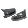 Seitenflügel-Rückspiegel-Abdeckkappe für BMW 5 6 7er E60 E61 E63 E64 F01 F02-F04 F06 F07 F10 F11 F12 F13, Kohlefaser, Schwarz