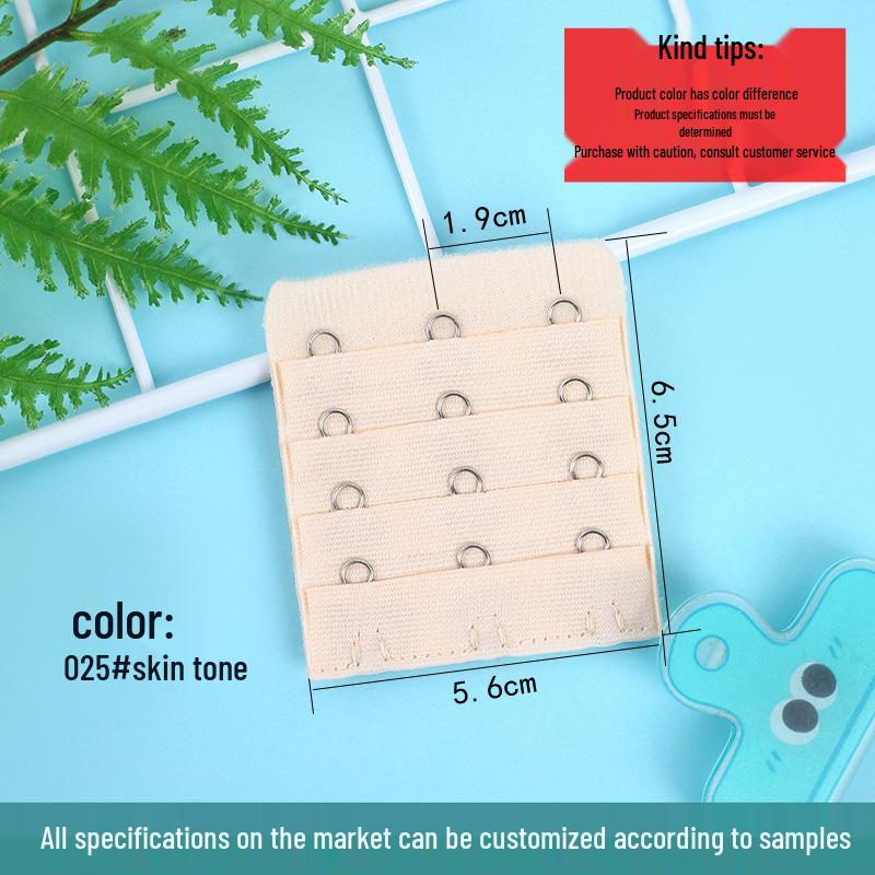 Bra Extension Buckle: 4 Rows, 3 or 4 Buckle Options, Stainless Steel, Large Size Adjustable Extender.