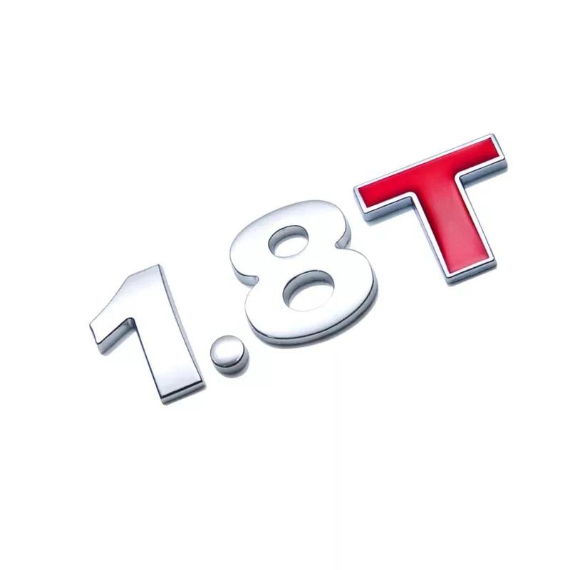 Car Trunk Tail Displacement Standard Decals 1.0 1.2 1.4 1.5 1.6 1.8 2.0 2.2 2.4 2.5 2.8 3.0 T Car Badge Emblem Styling Stickers