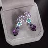 Exquisite and fashionable classic earrings, sparkling butterfly earrings, suitable for giving to wedding girlfriends