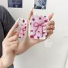Butterfly Knot Rose Flip-Top Folding Makeup Mirror Portable Pocket Mirror Women Rectangle Cosmetic Make Up Mirror With Comb
