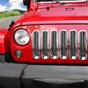 Front Mesh Grille Cover Protector Grill Insert Sticker For Jeep Wrangler JK 2007-2017 Honeycomb Decoration Accessories