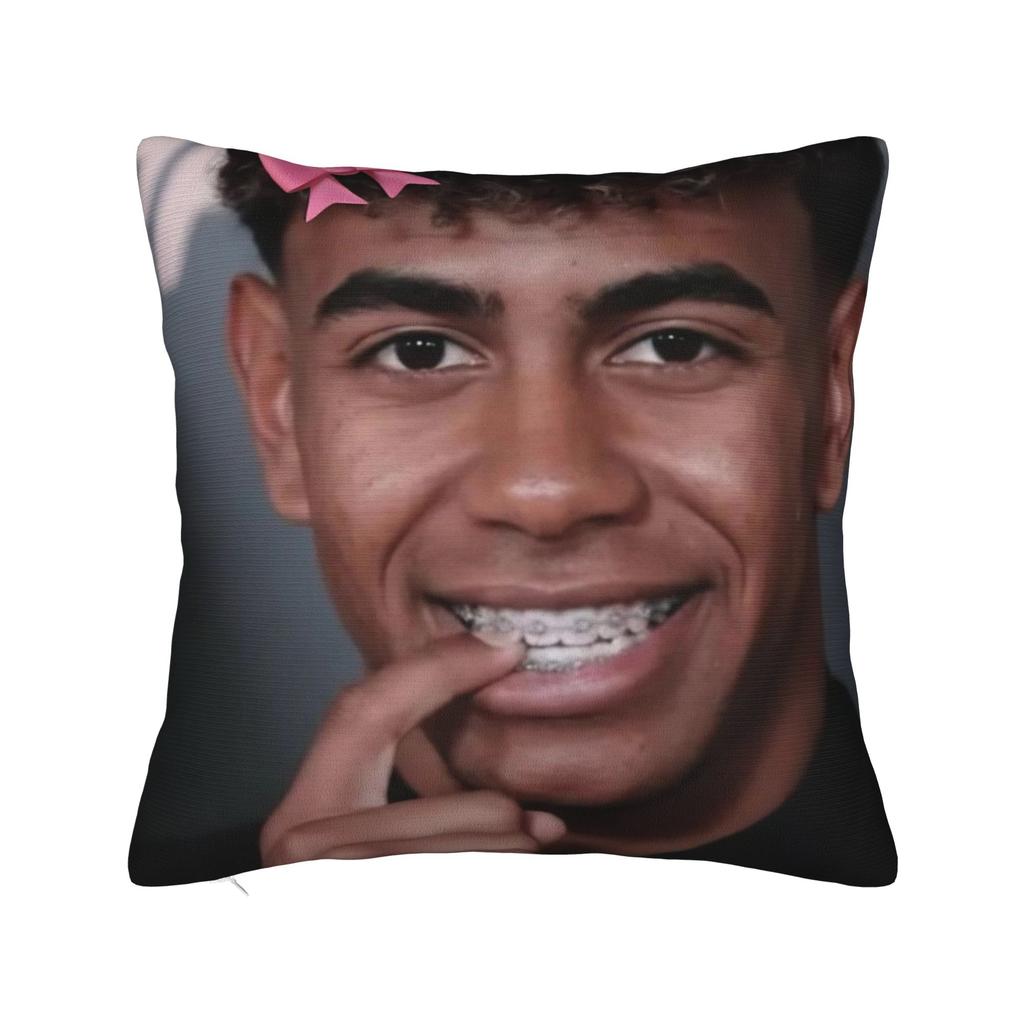 Lamine Y-Yamal Football Soccer Pillowcase Printing Cushion Cover Decorations Throw Pillow Case Cover Home Square