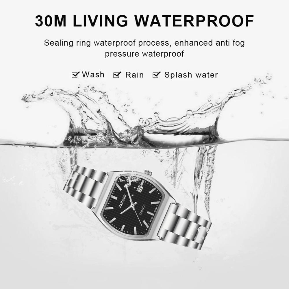 Elegant Watches For Women Waterproof Luminous Date Week Ladies Watch Quartz Stainless Steel Woman's Fashion Wristwatch