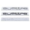 Per Audi Quattro Decalcomanie Auto in ABS RS4 RS5 Q3 S3 A3 A5 A6 A4 RS3 RS6 A1 Q5 Q2 S5 RS7 Emblema Bagagliaio Adesivi Griglia Frontale Accessori