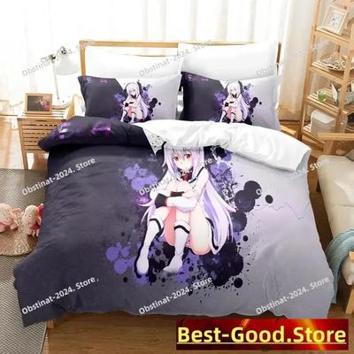 PLASTIC MEMORIES Bettwäsche-Set Bedrucktes Bettwäsche-Set Mit Kissenbezug Bettdeckenbezug Weich Einzel Doppel für Queen Super King Größe