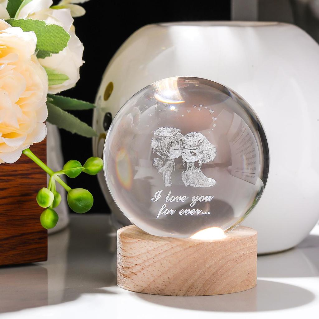 Kertari 60mm Crystal Ball A popular and stylish decorative item for and other special Perfect for and other Features an LED light base for indirect