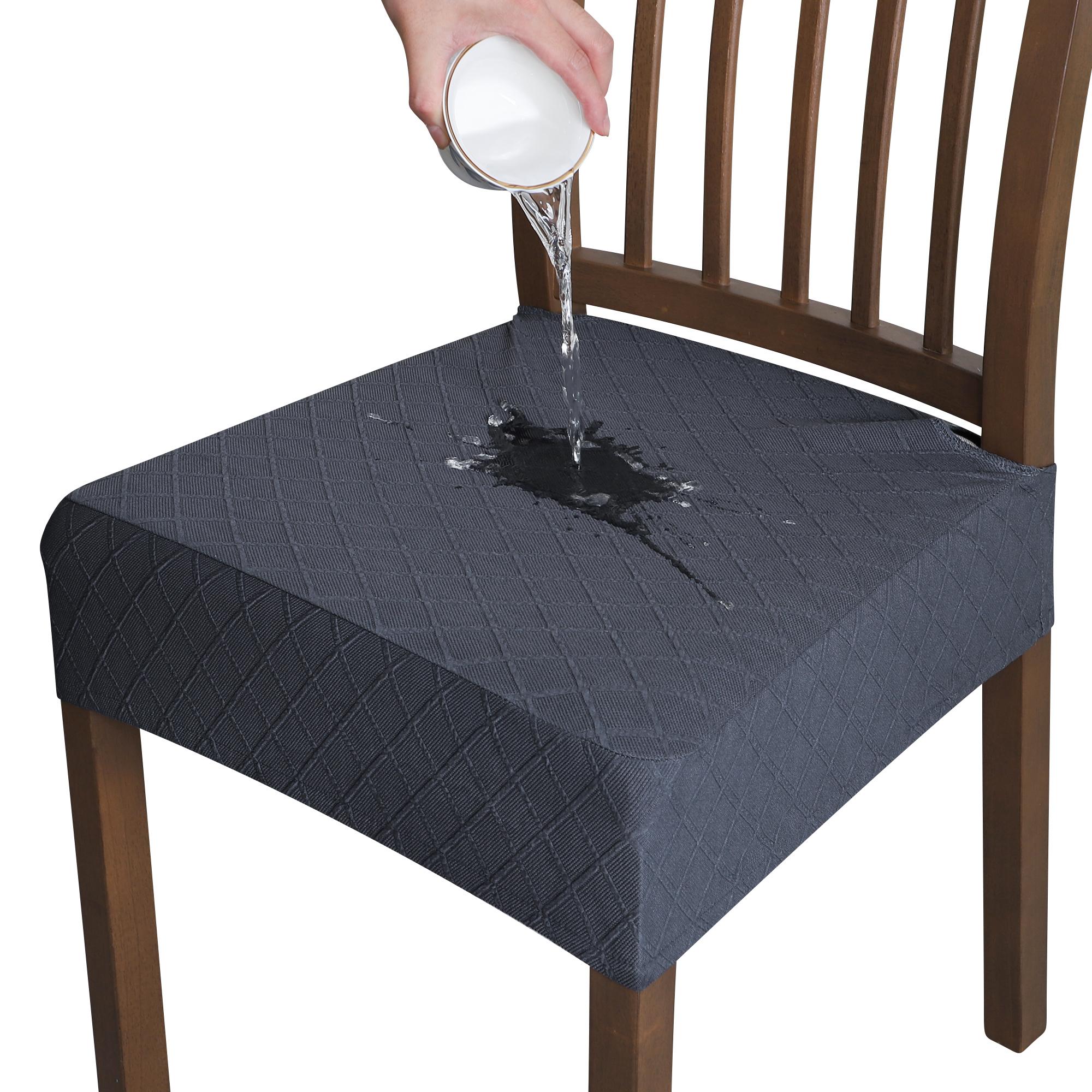 

1PC Waterproof Stretch Jacquard Chair Seat Covers Washable Anti Dirty Dining Room Seat Cover for Home Hotel Banquet 1 piece