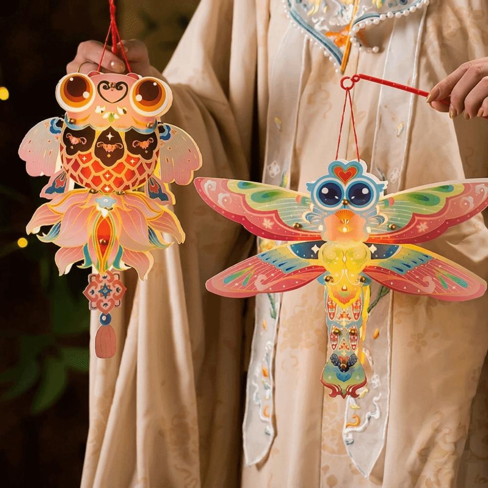 Butterfly Children's Hand-held Lanterns Paper Luminous Lantern Mid-Autumn Festival