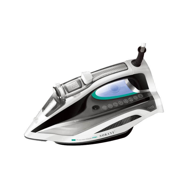 

European High-Power Steam Iron with Ceramic Soleplate and Automatic Power-Off EU Standard 220V серый