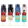 650ml Lamine Yamal Ronaldo Estrela do Futebol Garrafa de Água Esportiva Garrafa de Bebida para Caminhada Chaleira Tampa Flip Copo de Plástico Presentes para Fãs 6