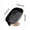 Durable Plastic Suction Cup Soap Dish With Drain Water Multifunctional Soap Holder Drain Soap Box Bathroom Supplies