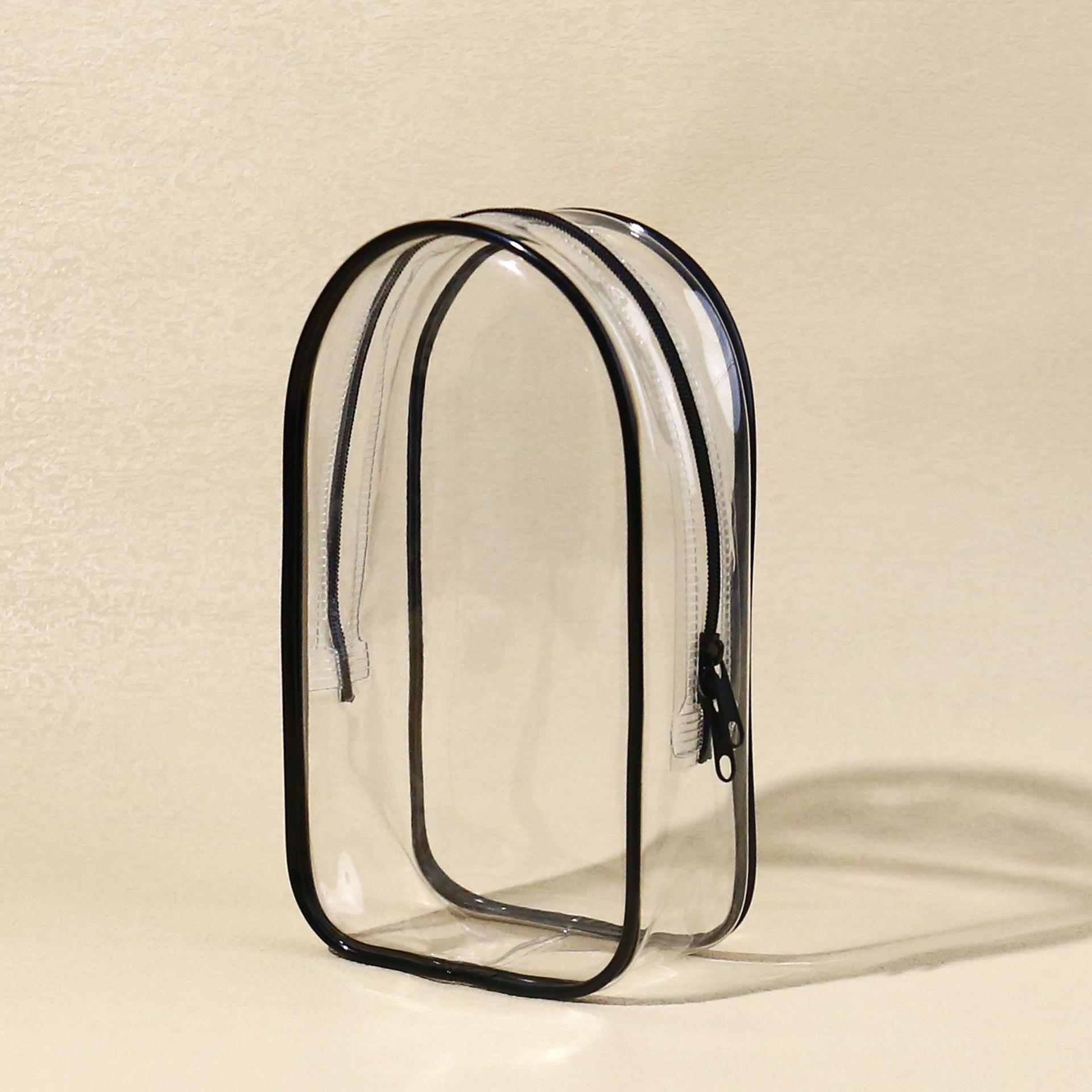 

Цветной прозрачный защитный чехол-органайзер для кукол, сумка для демонстрации на открытом воздухе с брелоком для кукольных аксессуаров чёрный