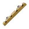 Electric Bass Guitar Brass Nut 38mm Length Roller Grooves String Spacing Adjustable Height Set