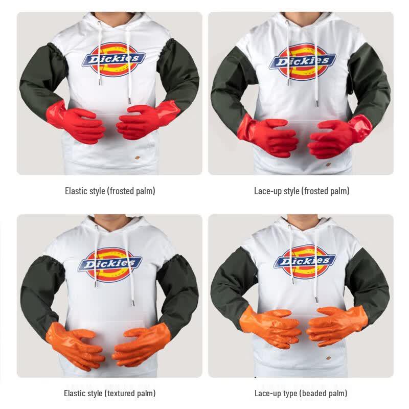 Extended Waterproof Anti-slip Rubber Fishing Gloves