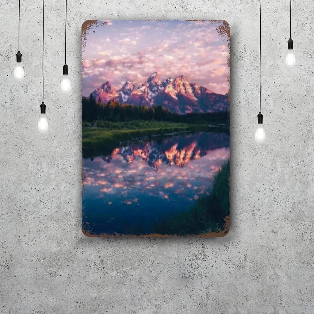 grand teton national park Funny Bar Metal Sign Retro Plaque Vintage Sign Alcohol Drinker Pub Club Kitchen Wall Decoration